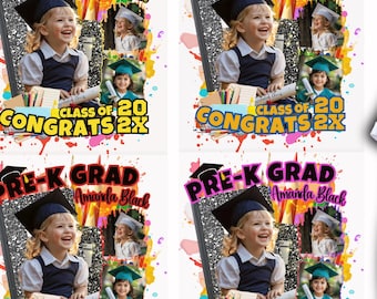 Pre-K Grad Template Kids Prek Graduation Printable Templates, Class Of 2026 Kids Graduation, Shirt Canva Grad Fan Grade School Elementary