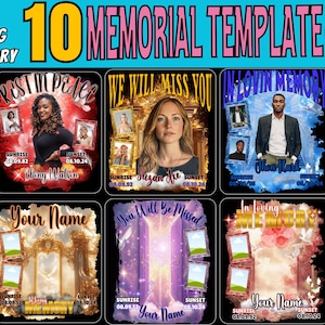 In Loving Memory T Shirt Memorial Tshirt Template, Memorial Background, Funeral & Remembrance Canva Memorial T-shirt Designs Drag Your Image