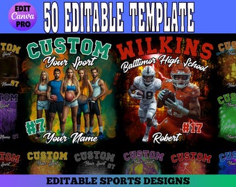 Plantilla Canva para camiseta con mascota de fútbol americano, diseño para la fiesta de bienvenida escolar, collage de fotos PNG de camisetas de los 90, sublimación