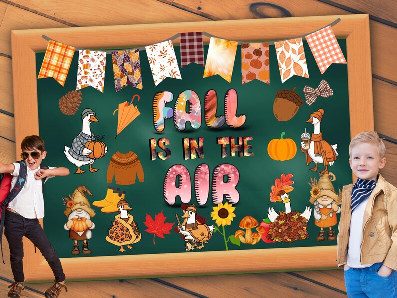 Fall Bulletin Board Kit: Goose Theme, Classroom Decor (PDF Download) - Etsy