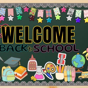Welcome Back to School Bulletin Board Kit, Classroom Door Decor Classroom Decoration, Printable Kit to Print, Cut & Hang Kindness Door Decor