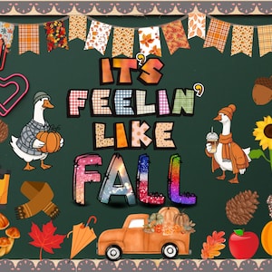 Printable Fall Bulletin Board Kit: Autumn Classroom Decor (PDF Download)