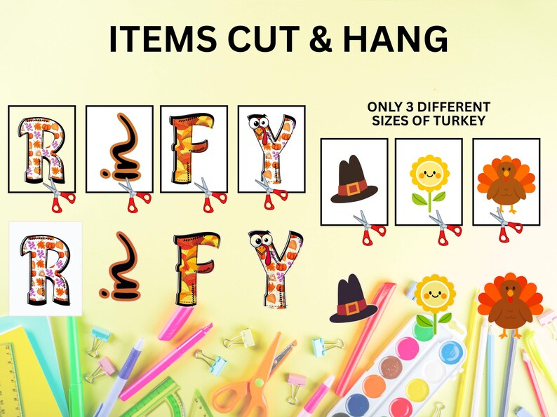 Printable Thanksgiving Bulletin Board Kit in Our Thankful Era ...