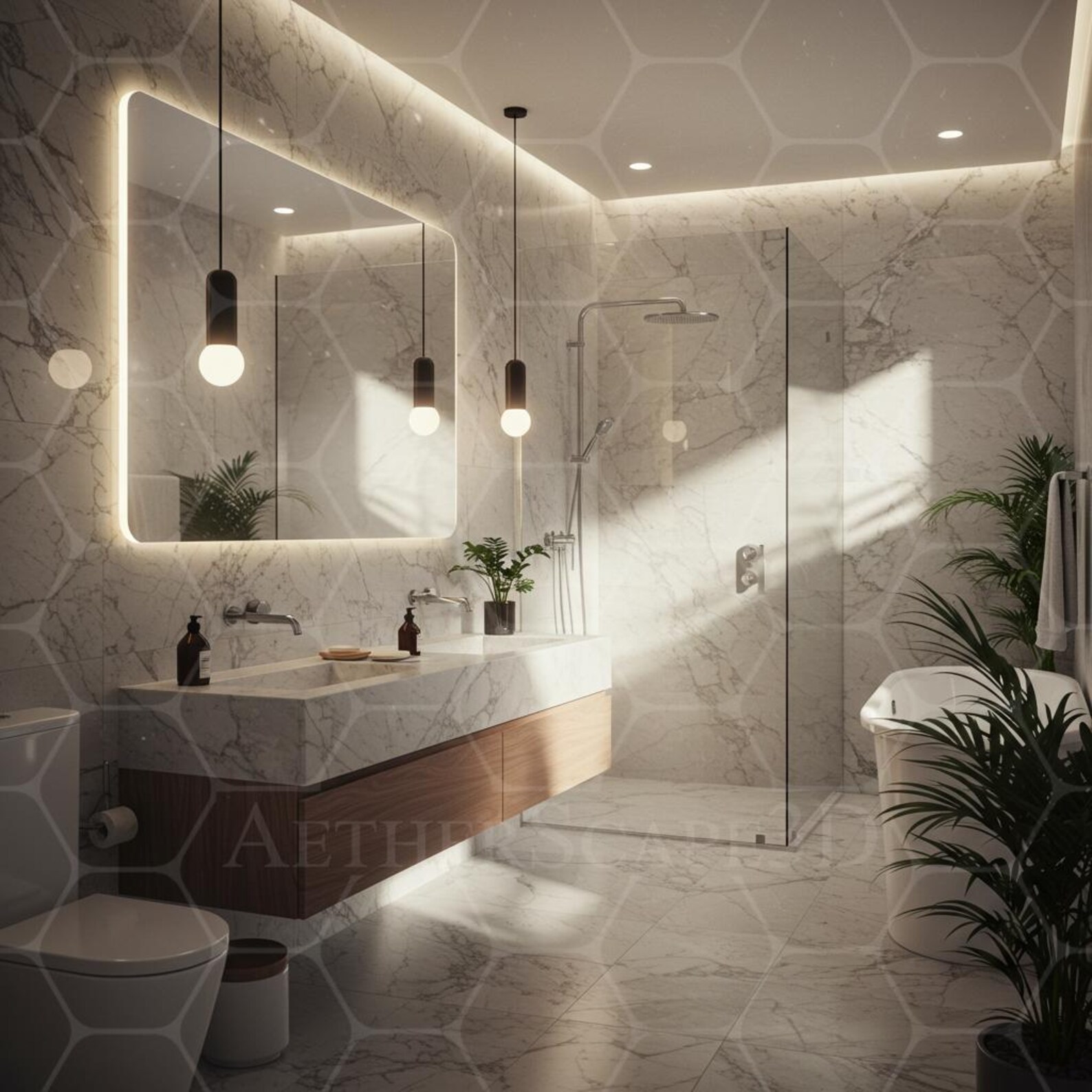 3D Bathroom Interior Rendering & Animation – Custom Visualization for ...