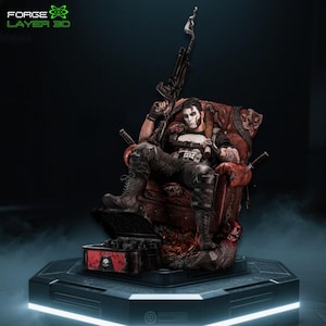 The Punisher – Ultimate 1:6 STL Statue with 4 Head Variants (Digital File)