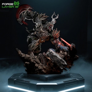 Doomsday + Bust STL | 1:6 Scale Statue (No Support)