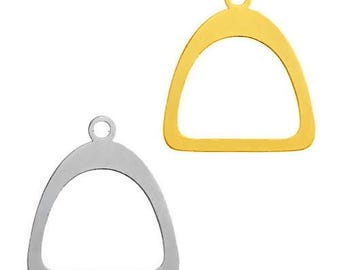 CL-413 Silver pendant - Stirrup - Sterling Silver 925 - Silver or Gold Plated