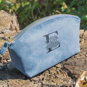 Personalized Makeup Bag, Personalized Cosmetic Bag, Birthday Gift for Her, Custom Makeup Bag Gift for Her, Cosmetic Bag Gift for Women