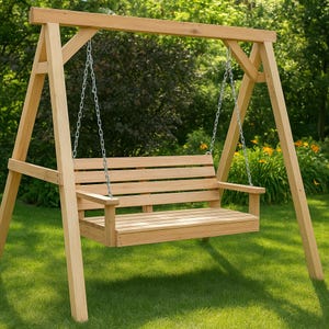 DIY Porch Swing Plan: Woodworking Build Plans with Diagrams (PDF Download