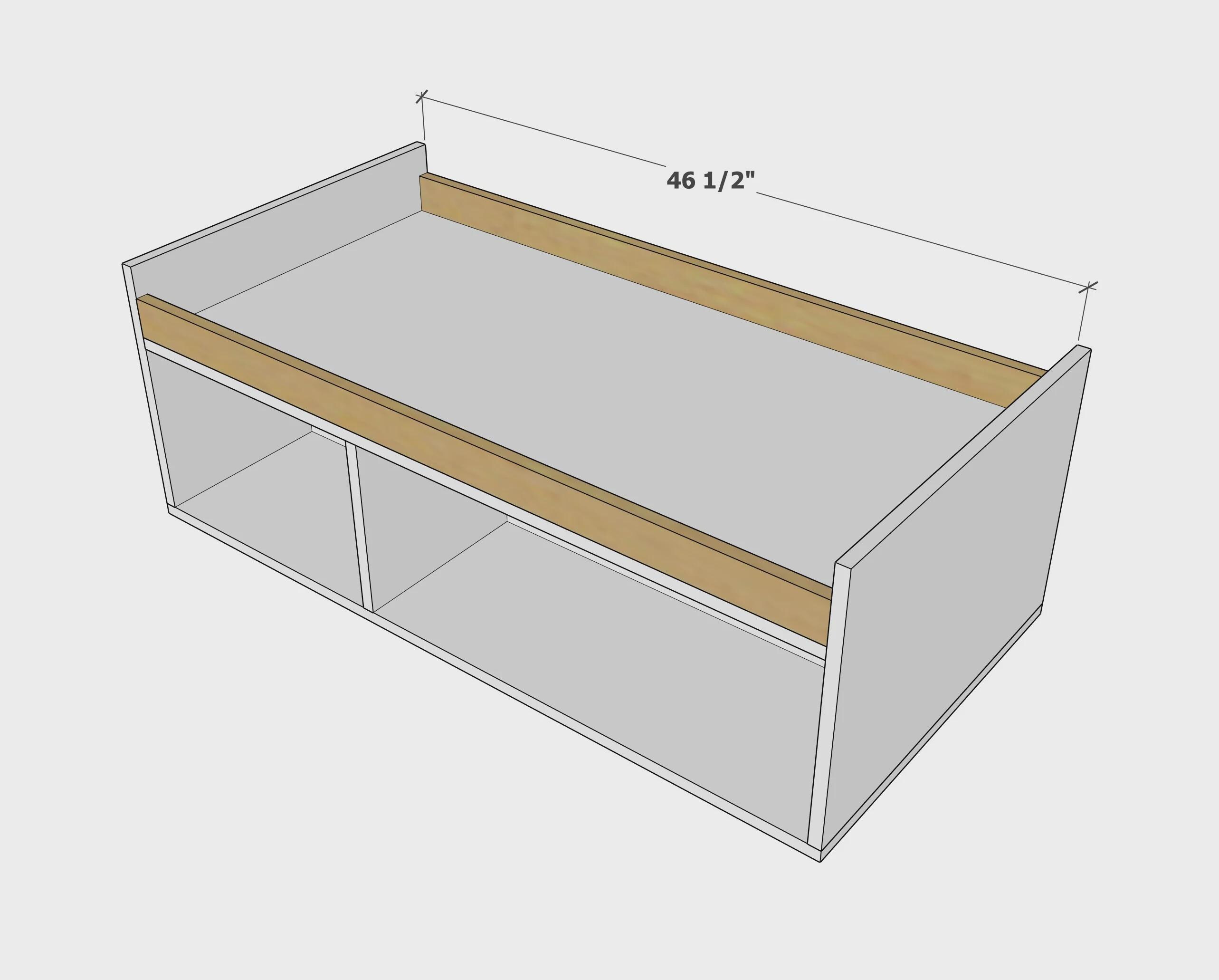 Rectangular Table View Plan Rectangle Coffee Table Woodworking Plan, DIY Build (PDF Download) - Etsy