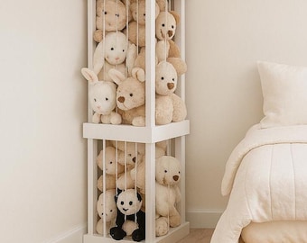 DIY Stuffed Animal Zoo Storage Tower Woodworking Plan (Digital Download)
