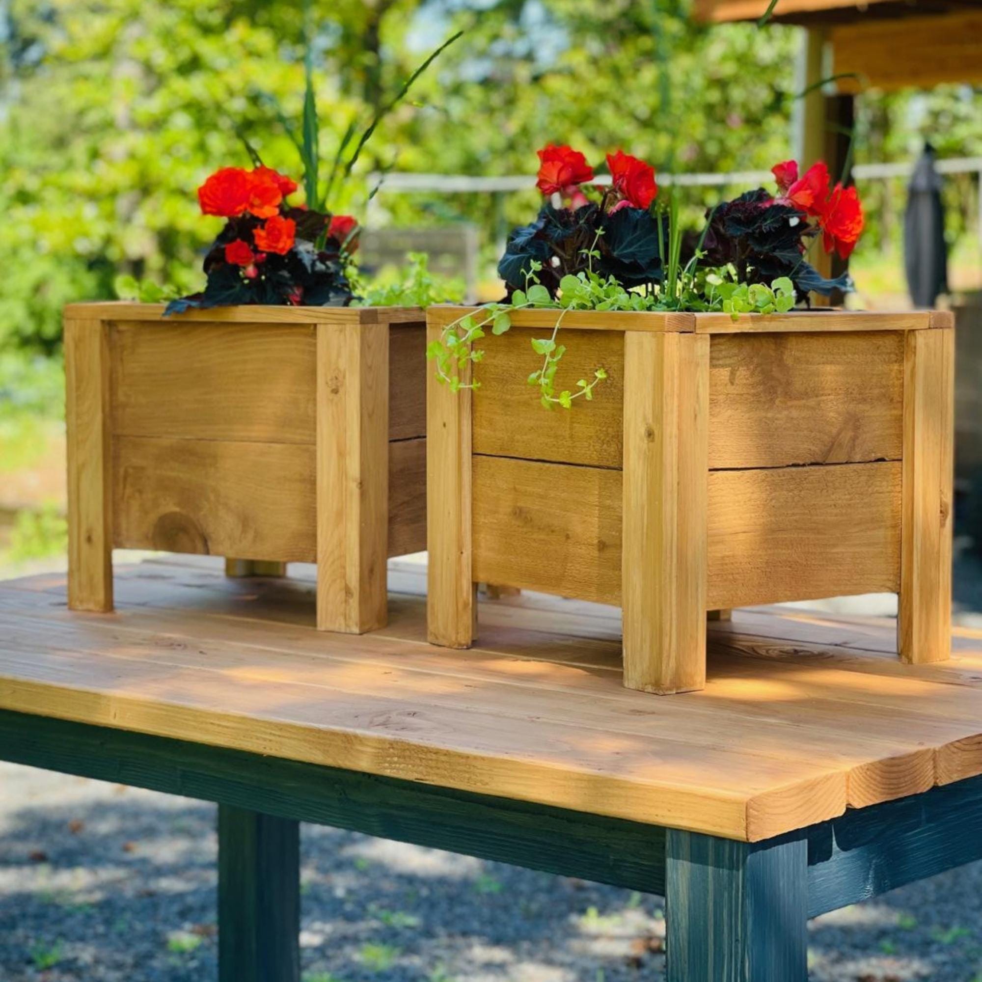 Wooden planter box - Etsy 日本