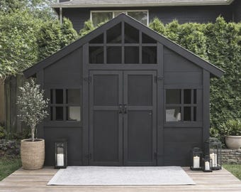 Planos de casa de juegos Craftsman (PDF) / Casa de juegos de madera para niños con puertas francesas (DIY)