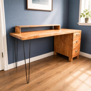 Projeto de mesa gamer em madeira para montar você mesmo | Móveis modernos para PC (Download em PDF)