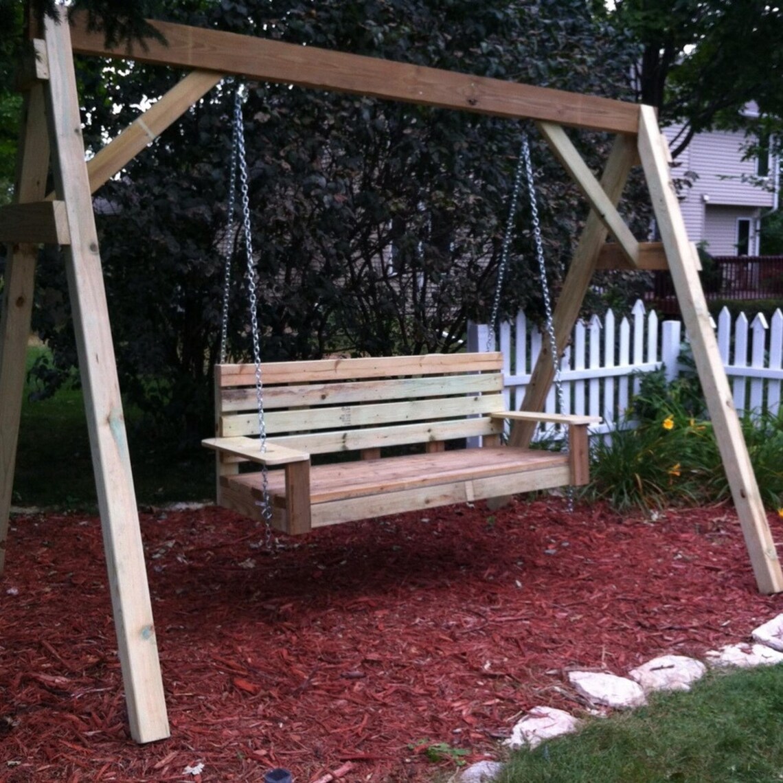 DIY Porch Swing Plan: Woodworking Build Plans With Diagrams (PDF ...