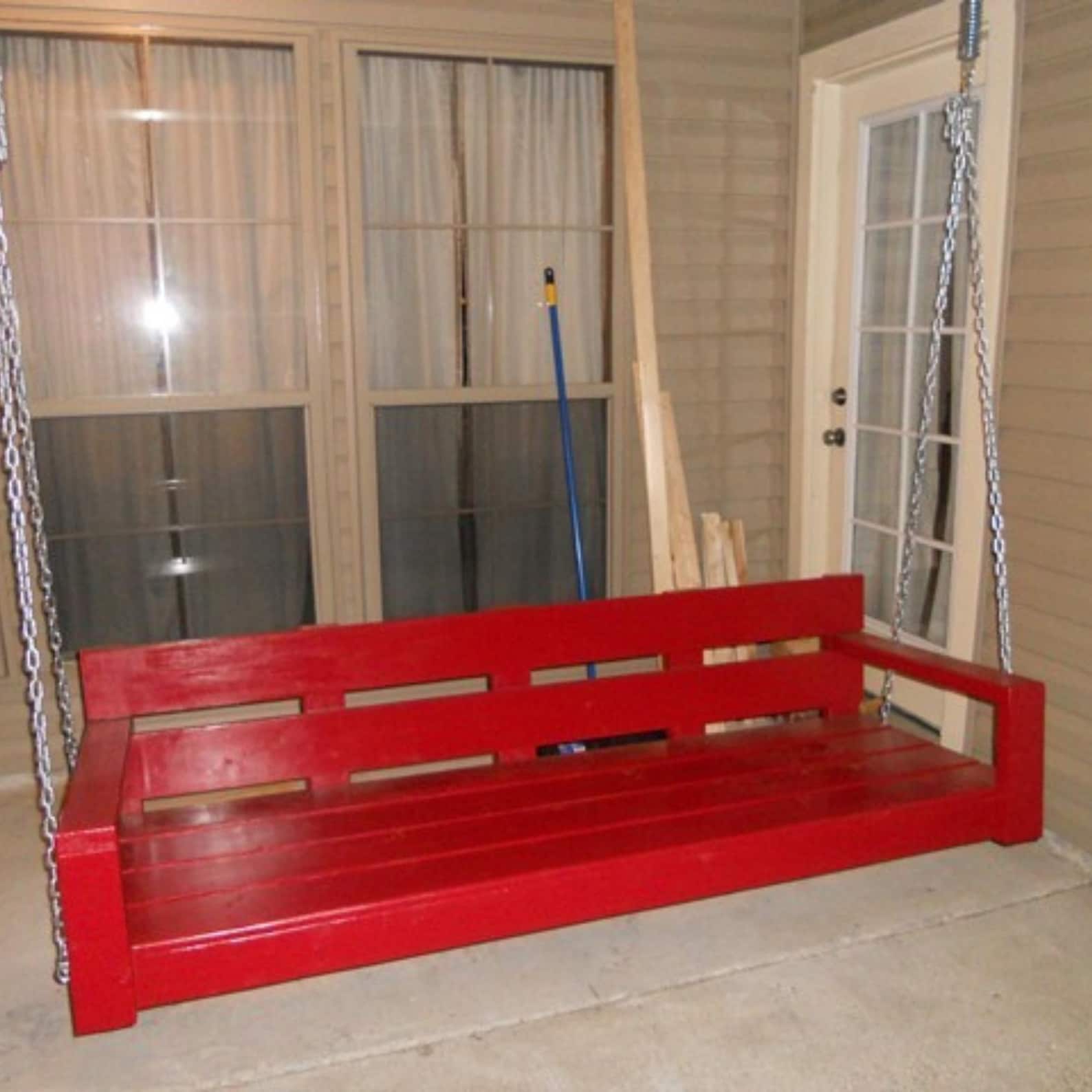 DIY Porch Swing Plan: Woodworking Build Plans With Diagrams (PDF