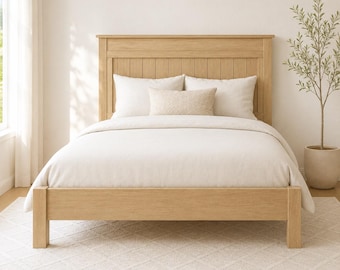 Queen Size Plattform Bettrahmen DIY Pläne, modernes Holzbearbeitungsprojekt