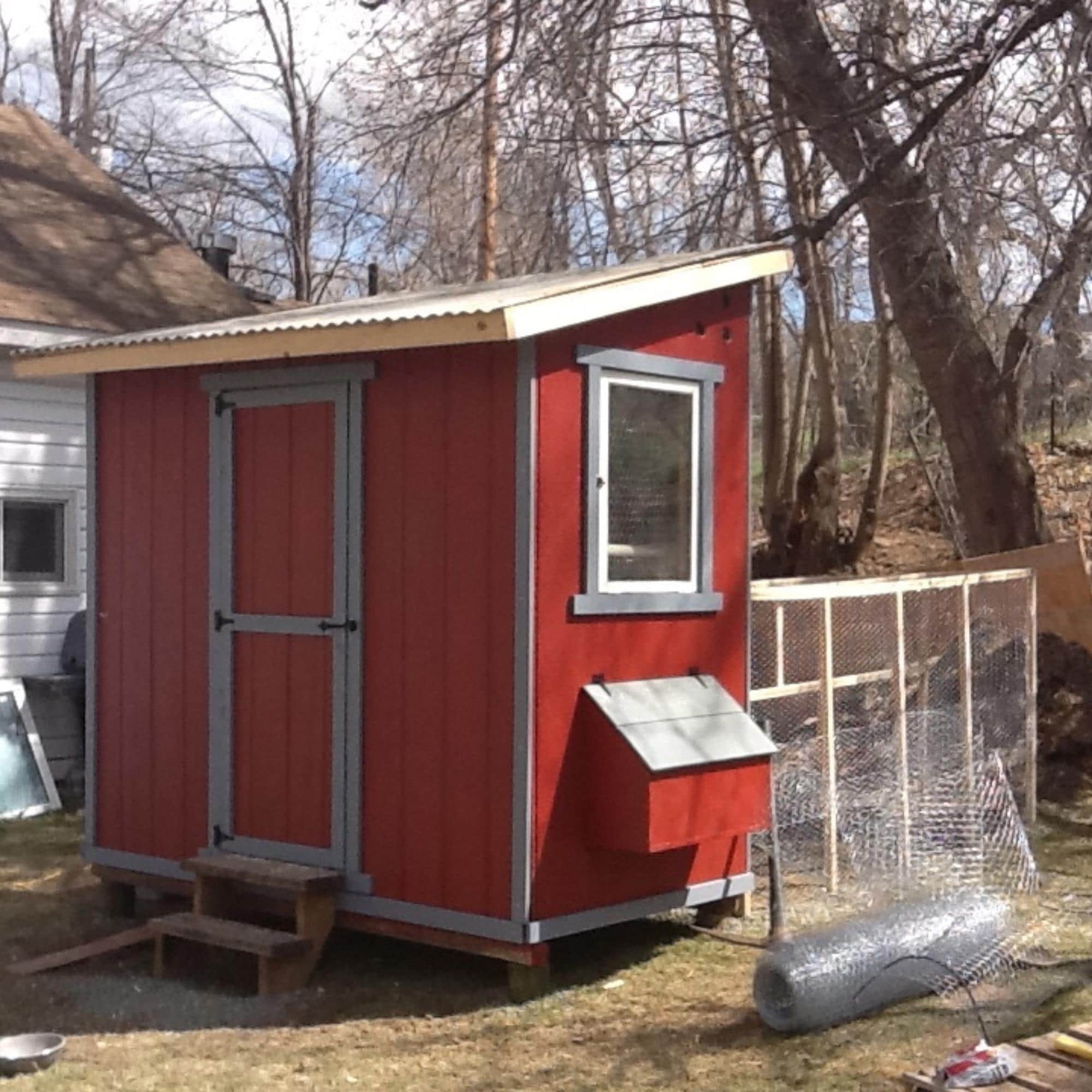 DIY Chicken Coop Shed With Nesting Box Plan. Small Backyard PDF Build ...