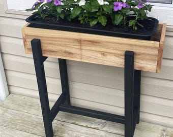 DIY Raised Wooden Plant Stand Plans, Beginner Build Guide (PDF)