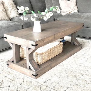 Modern DIY Coffee Table Plans: Woodworking Build Guide (PDF Download)