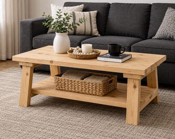 Boerderij woonkamer tafel blauwdrukken | Houtbewerkingsproject voor beginners pdf.