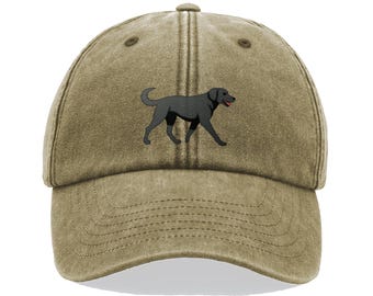 The House Of Dog: Beagle Owner Gift. Distressed Vintage Washed 100% Heavyweight Brushed Cotton Embroidered 6 Panel Low Profile Baseball Cap. Burgundy - View #2