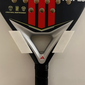 Minimalist Padel Racket Wall Mount: 3D Printed Display with Tape