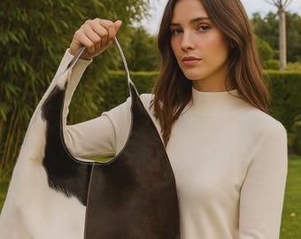 Genuine Cowhide Tote Bag-Handmade Shoulder Bag-Large Leather Purse-Everyday Work Bag-Women’s Handbag-Custom&Wholesale Orders Welcome