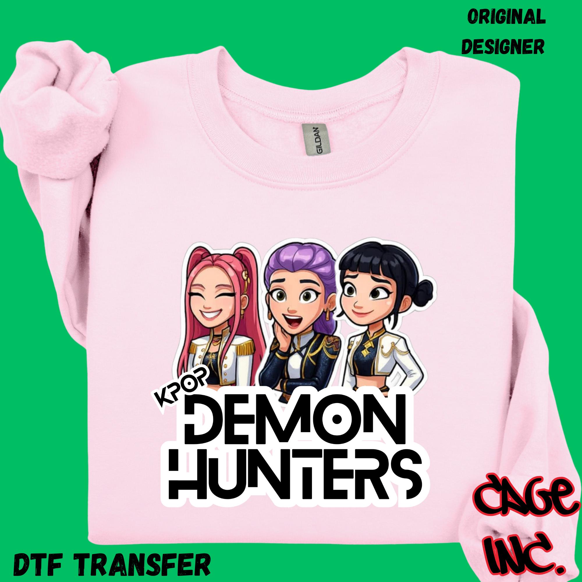 014- Demon Hunterz Pop K Music DTF Transfer Ready to Press Hot Peel - Etsy