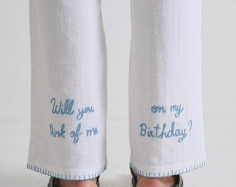 Pickle Projects — Cosas que quedaron sin decir: Pantalones bordados a mano