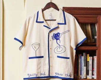 Pickle projects — GP club hand embroidered s/s shirt