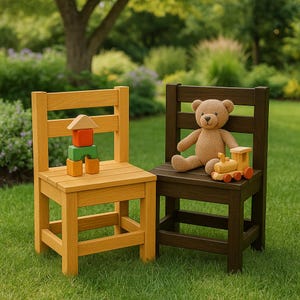 DIY Kids Chair Plan: Easy Woodworking Project (PDF Download)