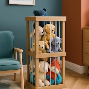 DIY Toy Storage Organizer – Wooden Build Plan for Kids’ Room, Playroom Storage Bin, Multi-Purpose Toy Box PDF