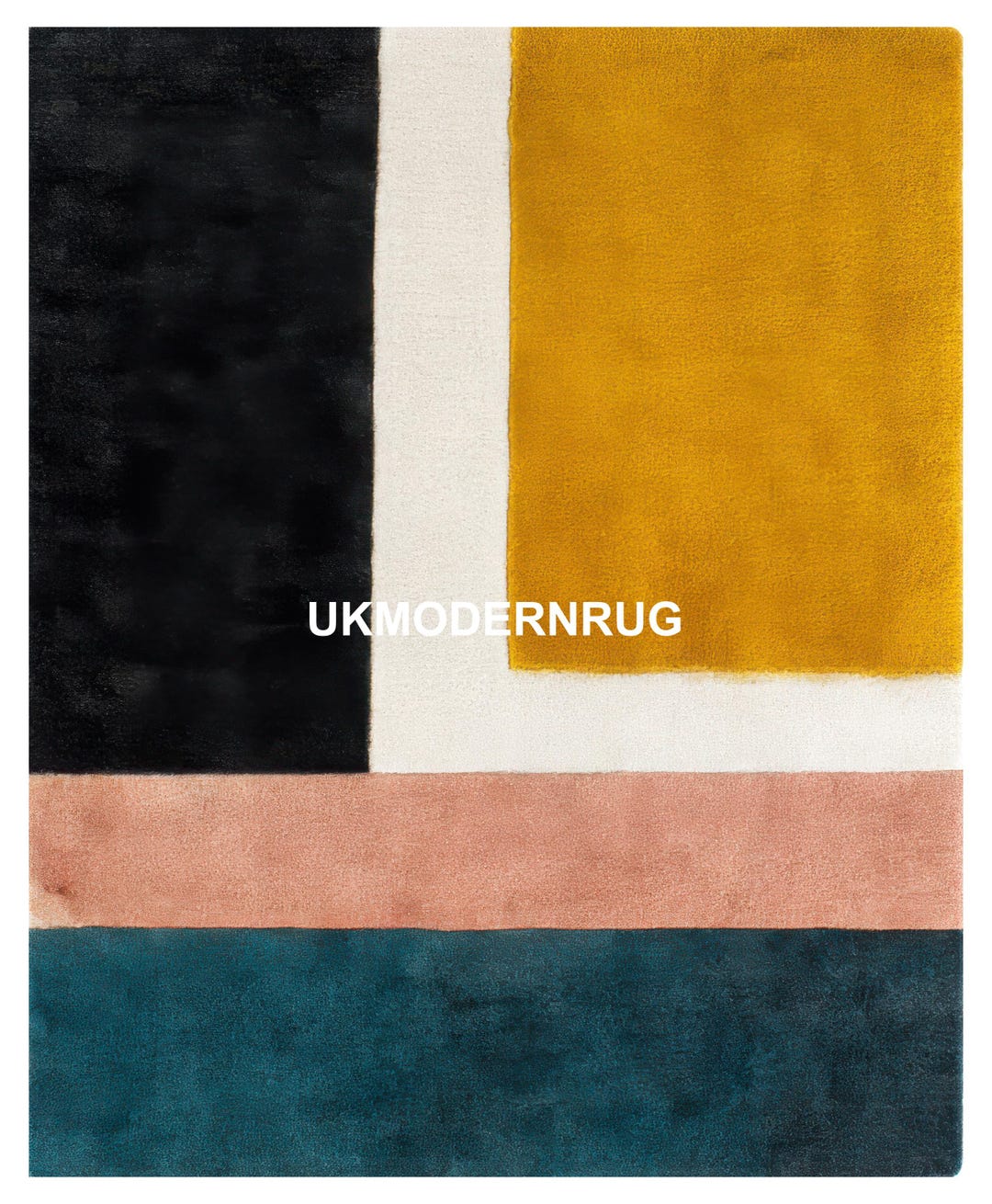 Hand-tufted Color Block Rug • 8x10 Minimalist Geometric Carpet - Etsy