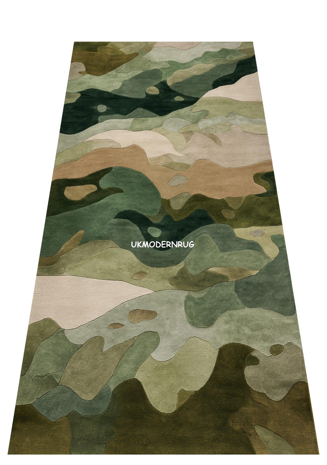 Green Camouflage Area Rug – Modern Military Style Decor - Etsy