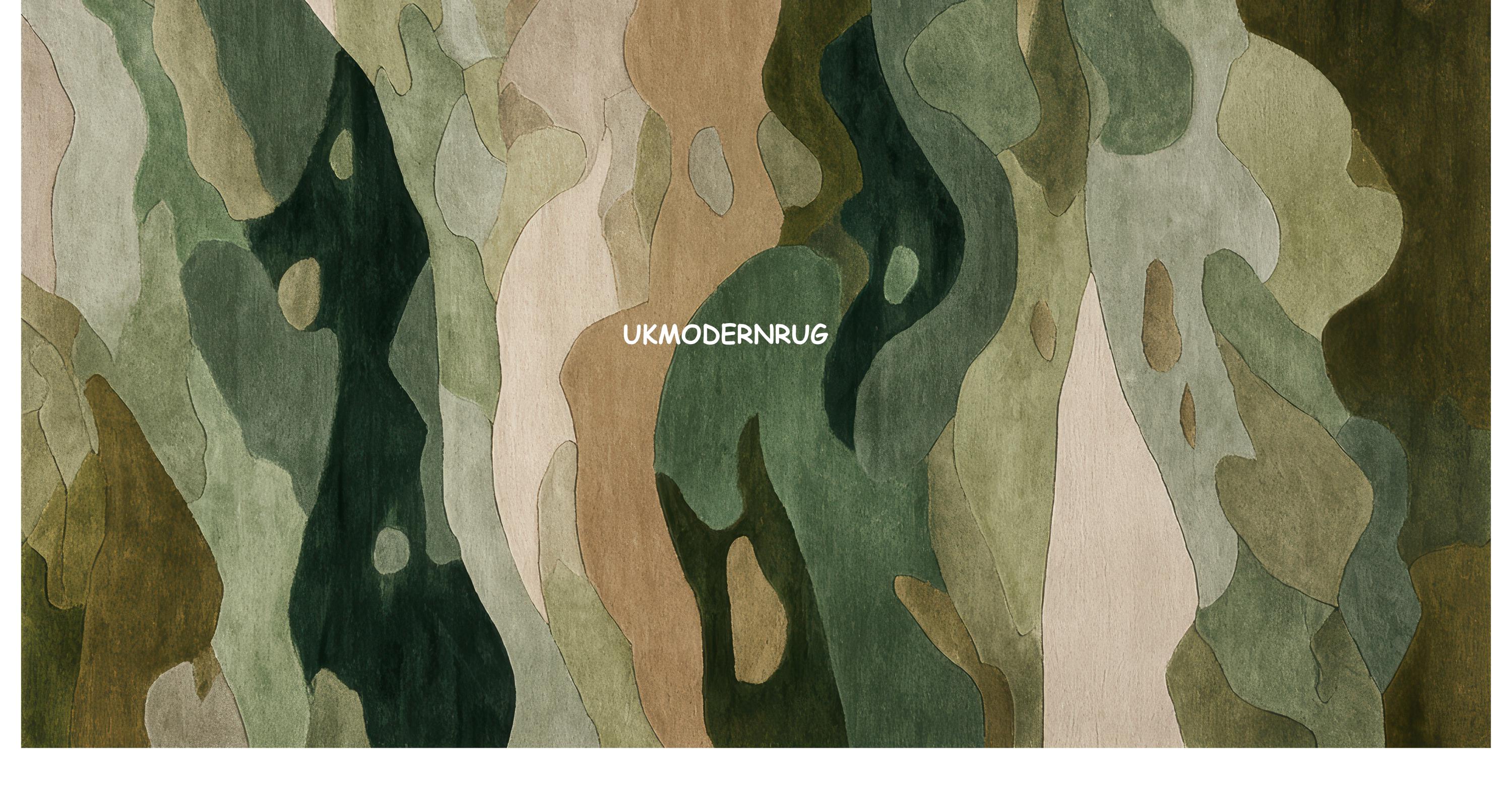 Green Camouflage Area Rug – Modern Military Style Decor - Etsy