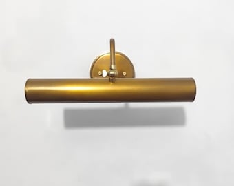 Solid Brass Picture Light - Vintage Style Gallery Lighting - Cabinet Pictures Light Fixture