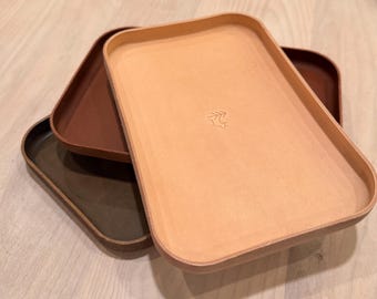Leather Valet Tray - Rectangle Shape
