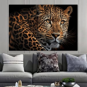 2 Variation, Leopard Glass Decor, Leopard Tempered Glass Wall Art, Leopard Decoration, Animal Wall Art, Wall Hangings, Housewarming Gifts