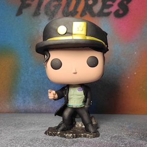 Jotaro Kujo Hand-Painted Figure | JoJo&#39;s Bizarre Adventure Resin Statue | Stardust Crusaders Collectible | Custom Anime Manga Gift