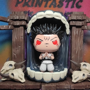 Sukuna from Jujutsu Kaisen Hand Painted Custom PopFigure: JJK 3D Printed Anime Statue