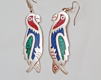 Vintag Alpaca Parrot Earrings