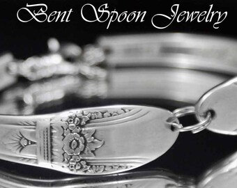 Spoon Bracelet,  Vintage First Love 1937  Spoon Bracelet. Recycled Silverware Jewelry