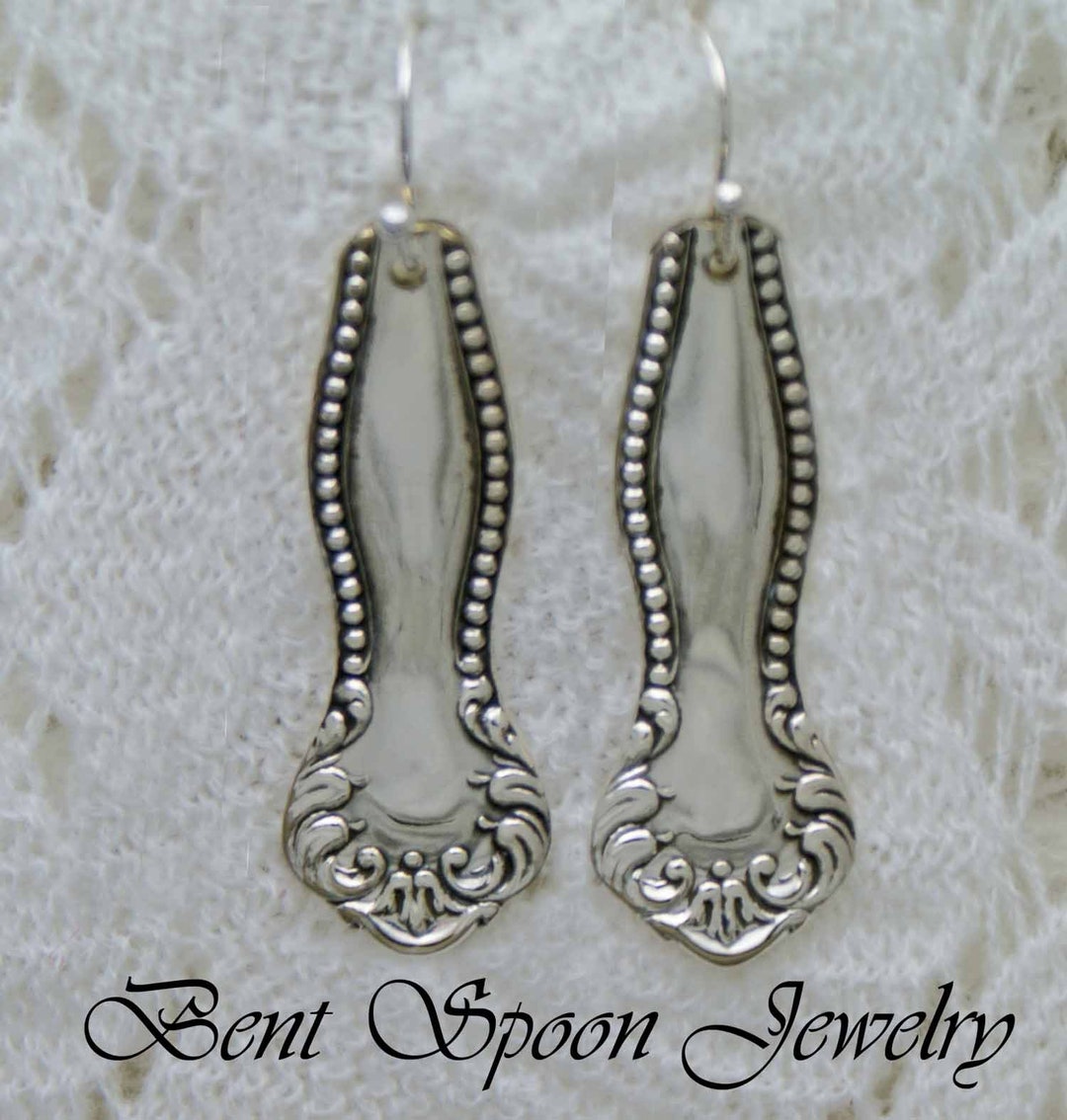 Spoon Jewelry Vintage Spoon Earrings Silverware Jewelry Etsy