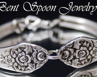 Spoon Jewelry, Spoon Bracelet, Plantation 1948 Vintage Silverware Jewelry Bracelet