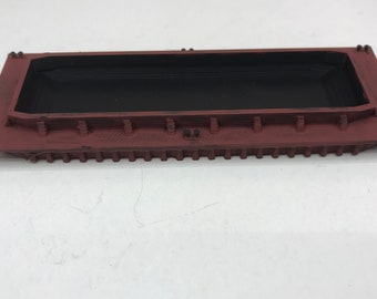 Barcaza de tolva escala N - Modelo personalizado sin pintar de una típica barcaza de cubierta fluvial RTR a escala 1:160. Su elección de longitud: 40', 50' o 60'.