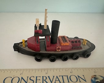 Remolcador de puerto a escala HO de 31 pies: modelo de ferrocarril hecho a mano y diseñado a medida