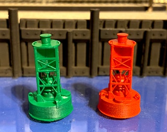 Boyas marcadoras de canal a escala Z Serie Platinum 1:220 RTR 1 PAR Pintadas con calidad de museo