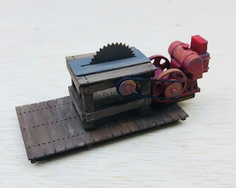 O Scale Gas Powered Table Saw - Your choice, Building Plans, a Kit or an Already Built RTR Model in 1:48 Scale