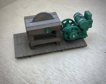 G Scale Gas Powered Table Saw - Your choice, Building Plans, a Kit or an Already Built RTR Model in 1:24 Scale